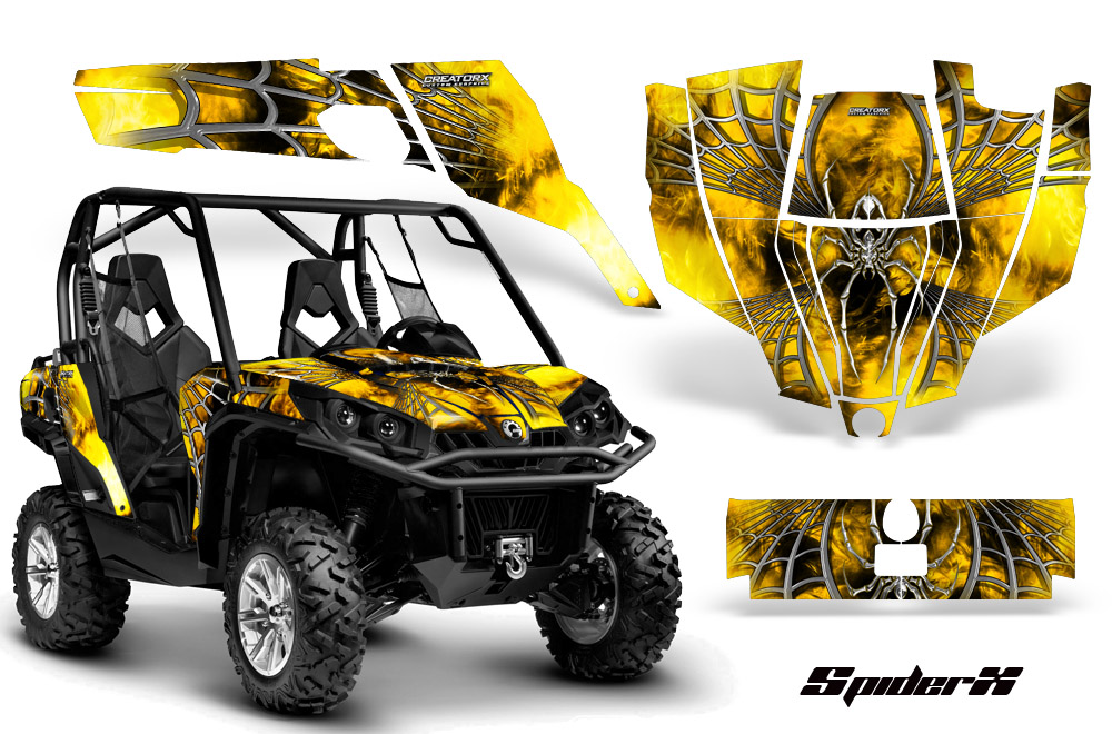 Can-Am Commander Graphics Kit SpiderX Yellow
